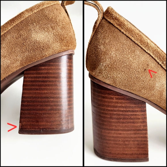 Crown Vintage Alivia Brown Suede Leather Retro Heels With Lug Sole, Size 9 - Picture 12 of 16